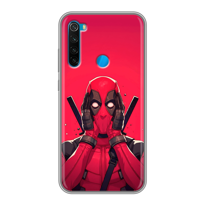 Силиконовый чехол на Xiaomi RedMi Note 8 с принтом Дедпул Deadpool Силиконовый чехол на Xiaomi RedMi Note 8 с принтом Дедпул Deadpool