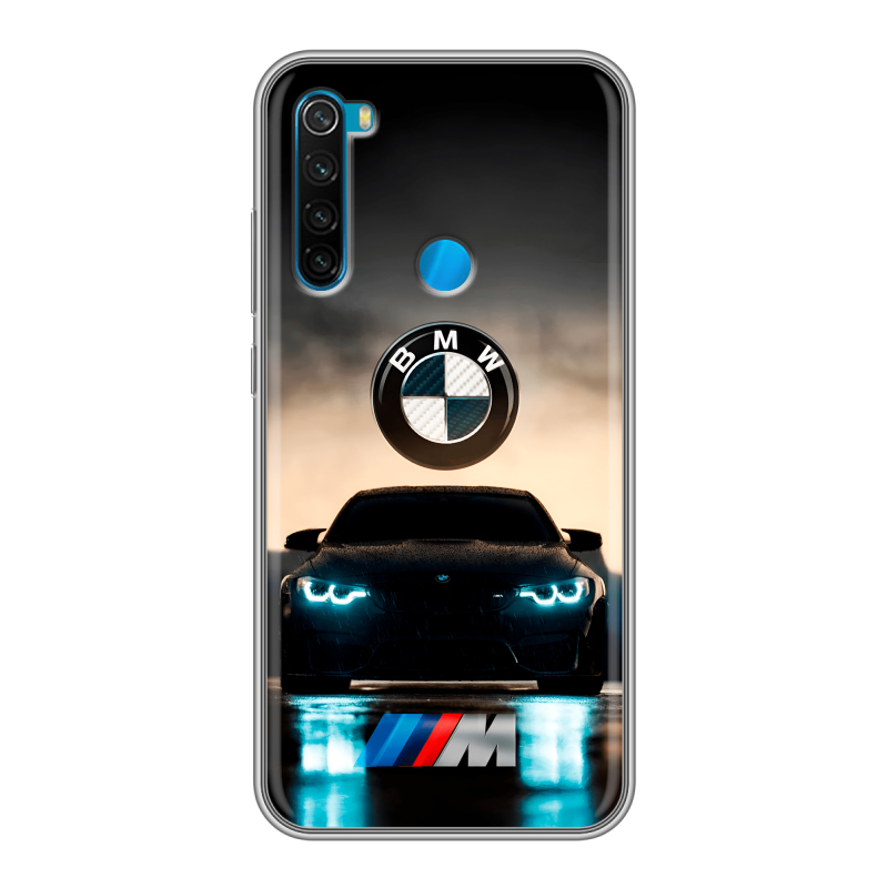Силиконовый чехол на Xiaomi RedMi Note 8 с принтом БМВ BMW Силиконовый чехол на Xiaomi RedMi Note 8 с принтом БМВ BMW