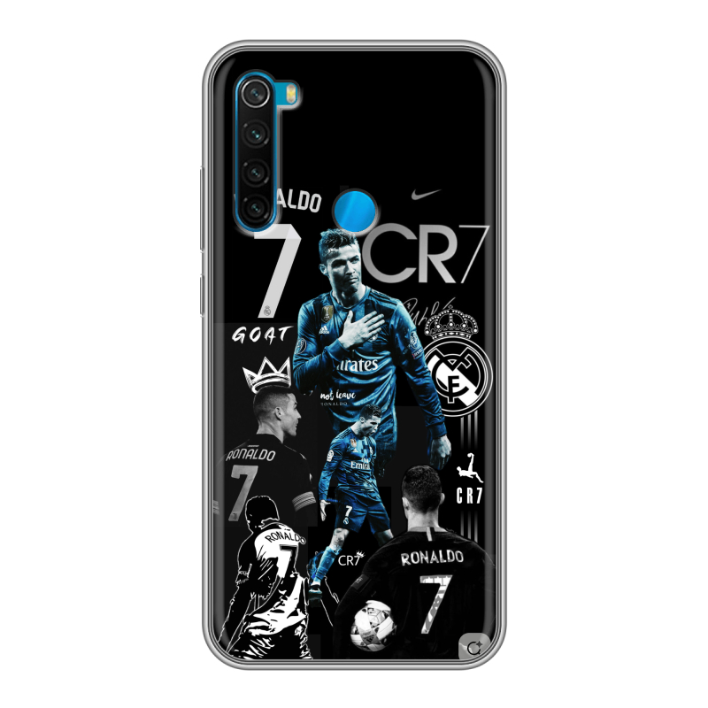 Силиконовый чехол на Xiaomi RedMi Note 8 с принтом Реал Роналдо Силиконовый чехол на Xiaomi RedMi Note 8 с принтом Реал Роналдо
