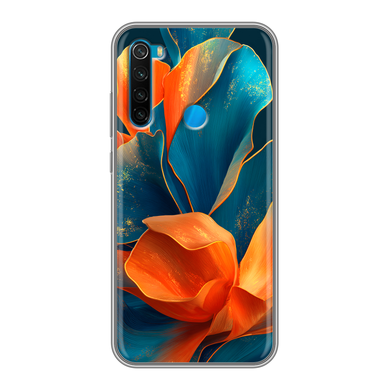 Силиконовый чехол на Xiaomi RedMi Note 8 с принтом Цветы Силиконовый чехол на Xiaomi RedMi Note 8 с принтом Цветы