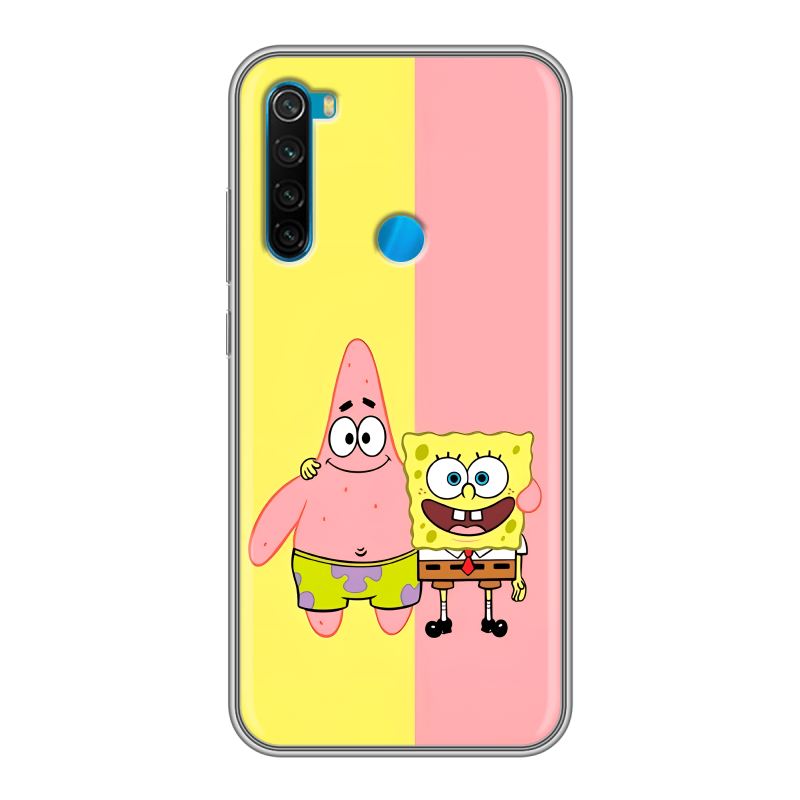 Силиконовый чехол на Xiaomi RedMi Note 8 с принтом Спанч боб Спанчбоб Силиконовый чехол на Xiaomi RedMi Note 8 с принтом Спанч боб Спанчбоб