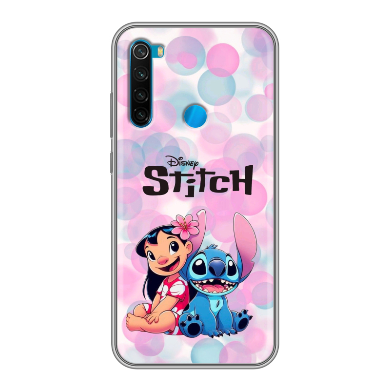 Силиконовый чехол на Xiaomi RedMi Note 8 с принтом Лило и Стич Силиконовый чехол на Xiaomi RedMi Note 8 с принтом Лило и Стич