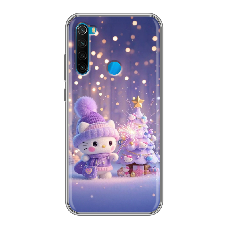 Силиконовый чехол на Xiaomi RedMi Note 8 с принтом Новый год Силиконовый чехол на Xiaomi RedMi Note 8 с принтом Новый год