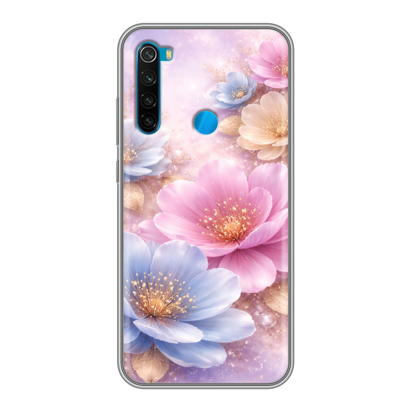 Силиконовый чехол на Xiaomi RedMi Note 8 с принтом женский Силиконовый чехол на Xiaomi RedMi Note 8 с принтом женский