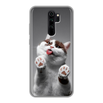 Силиконовый чехол на Xiaomi RedMi Note 8 Pro с принтом Коты Силиконовый чехол на Xiaomi RedMi Note 8 Pro с принтом Коты