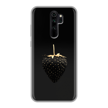 Силиконовый чехол на Xiaomi RedMi Note 8 Pro с принтом Черная клубника Силиконовый чехол на Xiaomi RedMi Note 8 Pro с принтом Черная клубника
