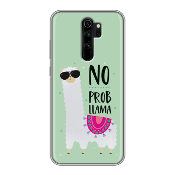 Силиконовый чехол на Xiaomi RedMi Note 8 Pro с принтом Лама Силиконовый чехол на Xiaomi RedMi Note 8 Pro с принтом Лама