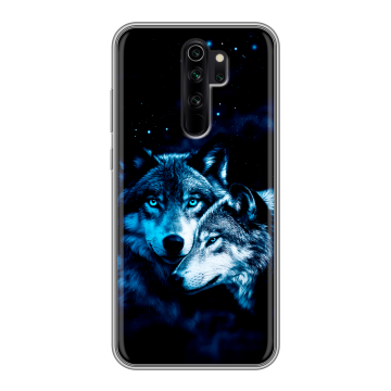 Силиконовый чехол на Xiaomi RedMi Note 8 Pro с принтом Волки Силиконовый чехол на Xiaomi RedMi Note 8 Pro с принтом Волки