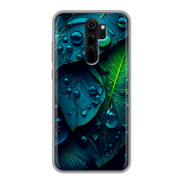 Силиконовый чехол на Xiaomi RedMi Note 8 Pro с принтом Листья Силиконовый чехол на Xiaomi RedMi Note 8 Pro с принтом Листья