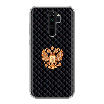 Силиконовый чехол на Xiaomi RedMi Note 8 Pro с принтом Герб России принт Силиконовый чехол на Xiaomi RedMi Note 8 Pro с принтом Герб России принт