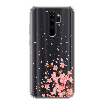 Силиконовый чехол на Xiaomi RedMi Note 8 Pro с принтом Ветка сакуры