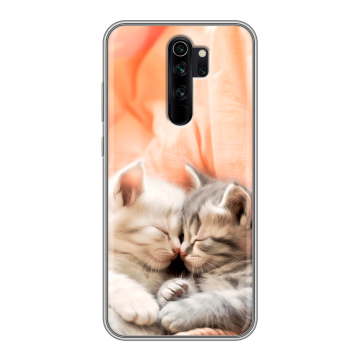 Силиконовый чехол на Xiaomi RedMi Note 8 Pro с принтом Котята Силиконовый чехол на Xiaomi RedMi Note 8 Pro с принтом Котята