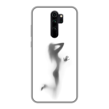 Силиконовый чехол на Xiaomi RedMi Note 8 Pro с принтом Силуэт