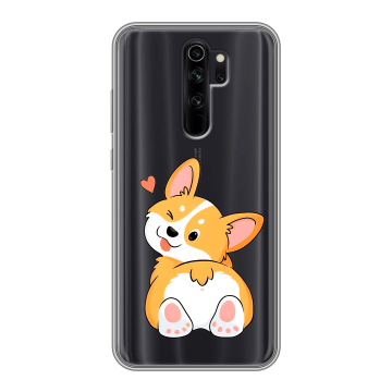 Силиконовый чехол на Xiaomi RedMi Note 8 Pro с принтом Корги