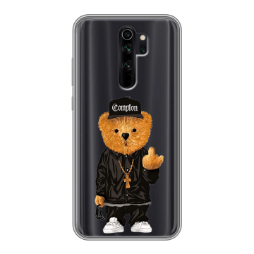 Силиконовый чехол на Xiaomi RedMi Note 8 Pro с принтом Плюшевый медведь