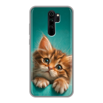 Силиконовый чехол на Xiaomi RedMi Note 8 Pro с принтом котенок Силиконовый чехол на Xiaomi RedMi Note 8 Pro с принтом котенок