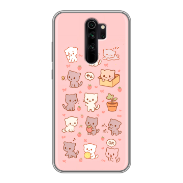 Силиконовый чехол на Xiaomi RedMi Note 8 Pro с принтом Hello Kitty Хелоу Кити Силиконовый чехол на Xiaomi RedMi Note 8 Pro с принтом Hello Kitty Хелоу Кити