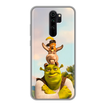 Силиконовый чехол на Xiaomi RedMi Note 8 Pro с принтом Шрек Shrek