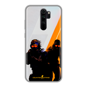 Силиконовый чехол на Xiaomi RedMi Note 8 Pro с принтом Контер страйк Counter strike Силиконовый чехол на Xiaomi RedMi Note 8 Pro с принтом Контер страйк Counter strike