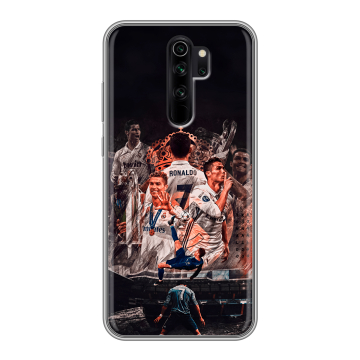 Силиконовый чехол на Xiaomi RedMi Note 8 Pro с принтом Реал Роналдо Real Ronaldo