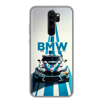 Силиконовый чехол на Xiaomi RedMi Note 8 Pro с принтом БМВ BMW