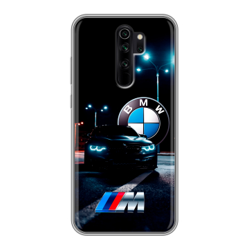 Силиконовый чехол на Xiaomi RedMi Note 8 Pro с принтом БМВ BMW