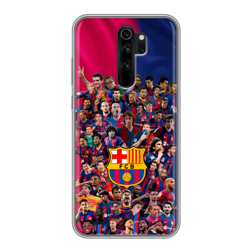Силиконовый чехол на Xiaomi RedMi Note 8 Pro с принтом Барселона Barcelona