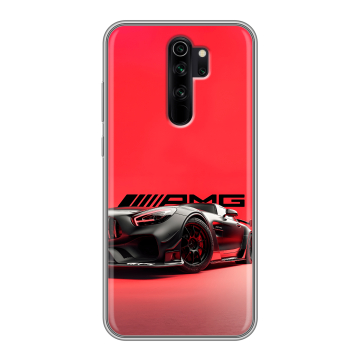 Силиконовый чехол на Xiaomi RedMi Note 8 Pro с принтом Мерседес Mercedes AMG
