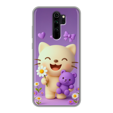 Силиконовый чехол на Xiaomi RedMi Note 8 Pro с принтом для девочек