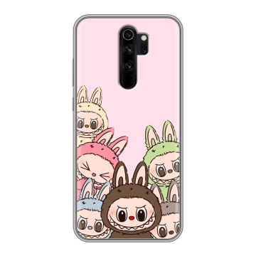 Силиконовый чехол на Xiaomi RedMi Note 8 Pro с принтом Лабубу