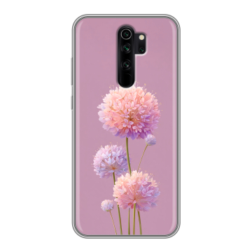 Силиконовый чехол на Xiaomi RedMi Note 8 Pro с принтом Цветы