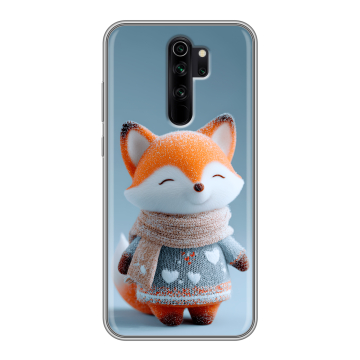 Силиконовый чехол на Xiaomi RedMi Note 8 Pro с принтом Лиса