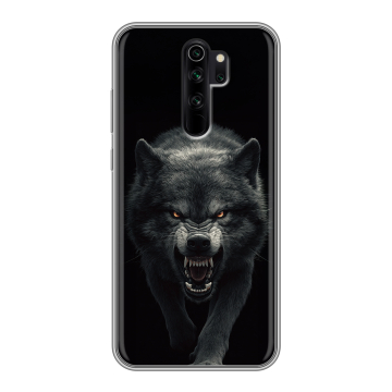 Силиконовый чехол на Xiaomi RedMi Note 8 Pro с принтом Волк Силиконовый чехол на Xiaomi RedMi Note 8 Pro с принтом Волк