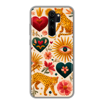 Силиконовый чехол на Xiaomi RedMi Note 8 Pro с принтом Модный принт
