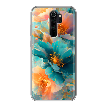 Силиконовый чехол на Xiaomi RedMi Note 8 Pro с принтом Цветы