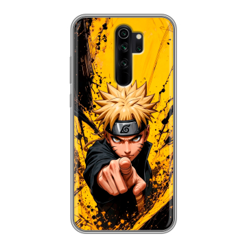 Силиконовый чехол на Xiaomi RedMi Note 8 Pro с принтом Naruto Наруто Силиконовый чехол на Xiaomi RedMi Note 8 Pro с принтом Naruto Наруто