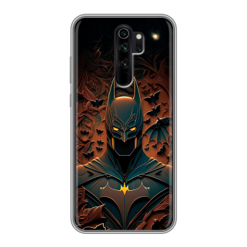 Силиконовый чехол на Xiaomi RedMi Note 8 Pro с принтом Batman Бэтмен