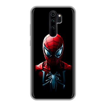 Силиконовый чехол на Xiaomi RedMi Note 8 Pro с принтом Spiderman Человек паук