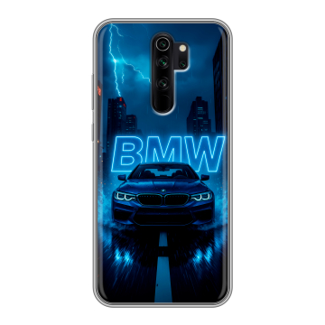 Силиконовый чехол на Xiaomi RedMi Note 8 Pro с принтом BMW БМВ
