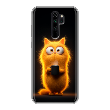 Силиконовый чехол на Xiaomi RedMi Note 8 Pro с принтом Смешной кот