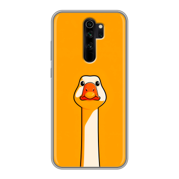 Силиконовый чехол на Xiaomi RedMi Note 8 Pro с принтом Смешная утка