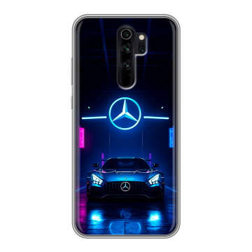 Силиконовый чехол на Xiaomi RedMi Note 8 Pro с принтом Mercedes Мерседес