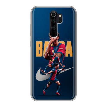 Силиконовый чехол на Xiaomi RedMi Note 8 Pro с принтом Барселона Barca Yamal Силиконовый чехол на Xiaomi RedMi Note 8 Pro с принтом Барселона Barca Yamal