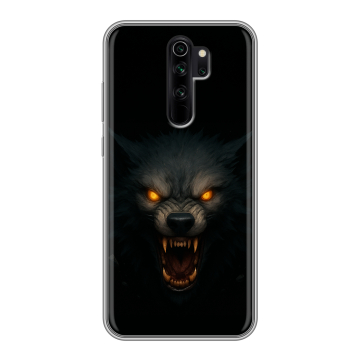 Силиконовый чехол на Xiaomi RedMi Note 8 Pro с принтом Волк