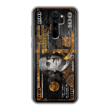 Силиконовый чехол на Xiaomi RedMi Note 8 Pro с принтом Доллар деньги