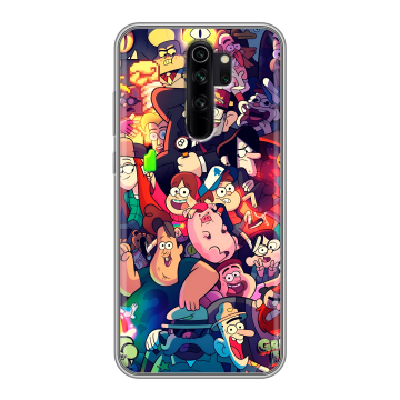 Силиконовый чехол на Xiaomi RedMi Note 8 Pro с принтом Gravity Falls Гравити Фолз