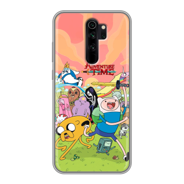 Силиконовый чехол на Xiaomi RedMi Note 8 Pro с принтом Adventure time Время приключений