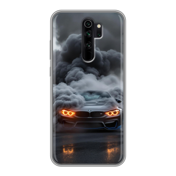 Силиконовый чехол на Xiaomi RedMi Note 8 Pro с принтом BMW БМВ