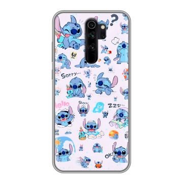 Силиконовый чехол на Xiaomi RedMi Note 8 Pro с принтом Лило и Стич