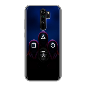 Силиконовый чехол на Xiaomi RedMi Note 8 Pro с принтом Игра Кальмара